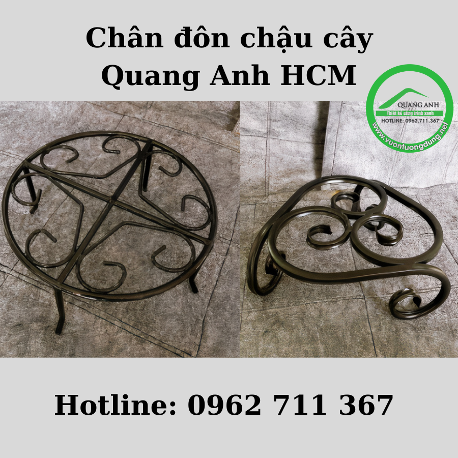 Chân đôn chậu cây - Tô điểm thêm vẻ đẹp cho cây cảnh Chân đôn chậu cây - Tô điểm thêm vẻ đẹp cho cây cảnh