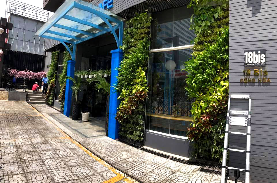 Ý tưởng “Cafe tươi xanh” với thiết kế vườn tường cây xanh Ý tưởng “Cafe tươi xanh” với thiết kế vườn tường cây xanh