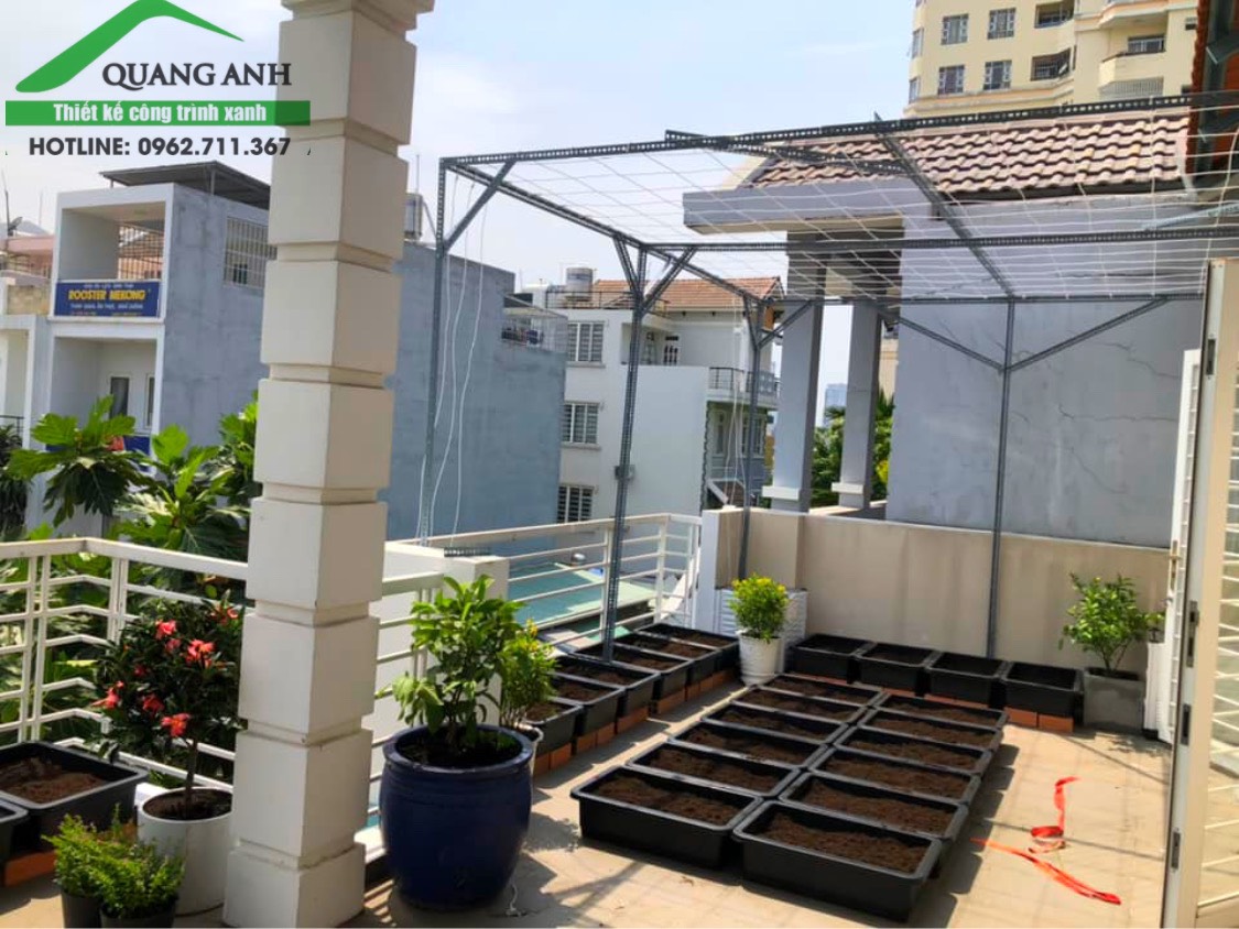 Mô hình trồng rau sạch ban công chi phí thấp nhưng chất lượng cao do Quang Anh thiết kế tại Thủ Đức Mô hình trồng rau sạch ban công chi phí thấp nhưng chất lượng cao do Quang Anh thiết kế tại Thủ Đức